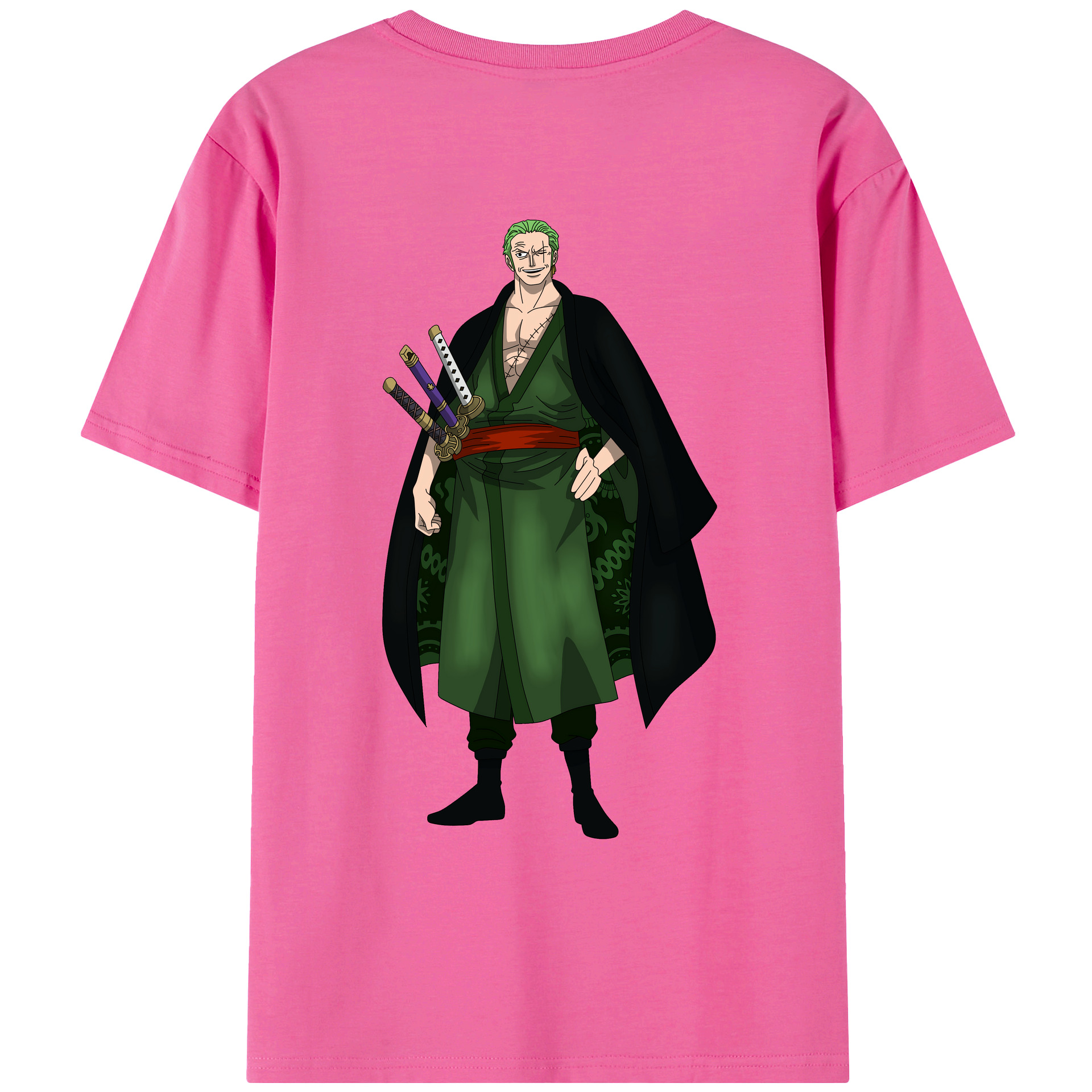 ワンピース ロロノア・ゾロ ONE PIECE Roronoa Zoro レディース半袖Tシャツ(バックプリント)